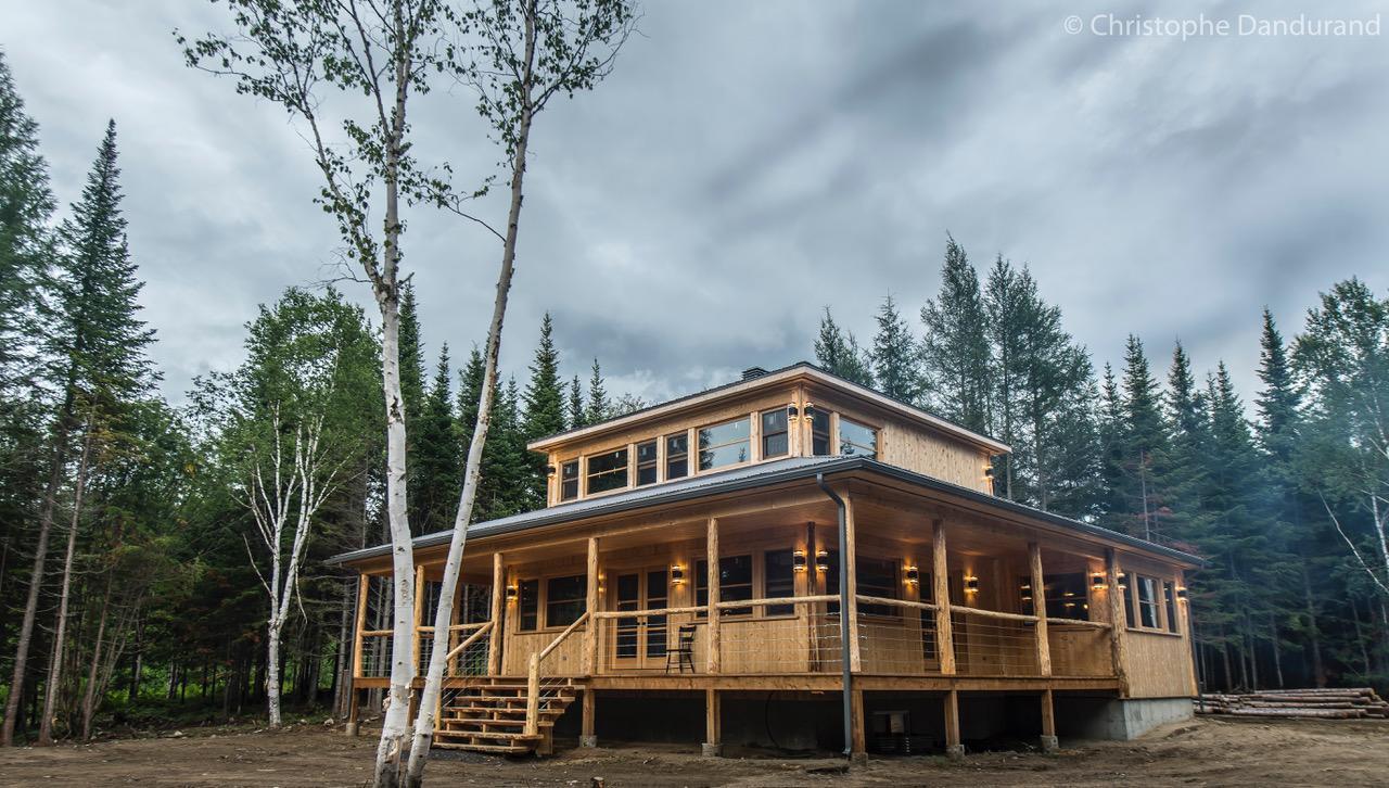 Chalet Tao Par Les Chalets Spa Canada Ла-Мальбе Экстерьер фото