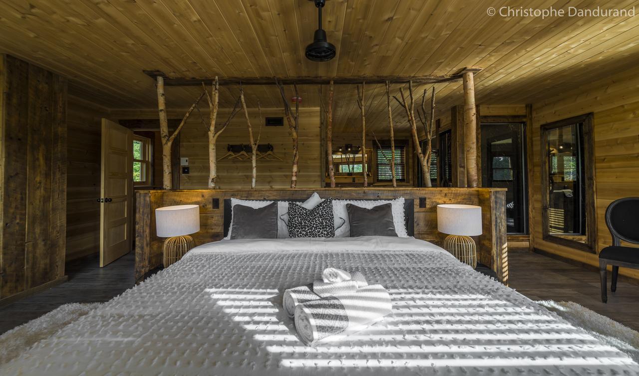 Chalet Tao Par Les Chalets Spa Canada Ла-Мальбе Экстерьер фото